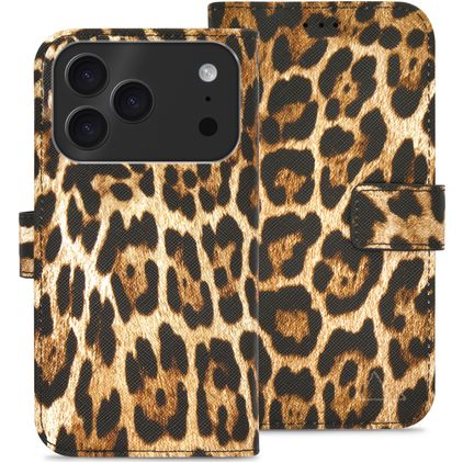 My Style Flex Wallet Housse iPhone 17 Pro Etui Porte-Monnaie - Wild Leopard