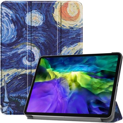 Mobigear Tri-Fold iPad Pro 11 pouces (2018) Étui - The Starry Night