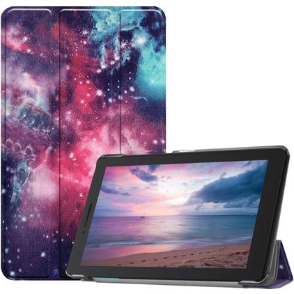 Mobigear Tri-Fold Coque Lenovo Tab E8 Etui - Galaxie