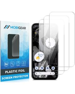Mobigear Google Pixel 8a Protection d'écran Film - Compatible coque (Lot de 3)