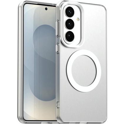 Mobigear Shockproof Coque Samsung Galaxy S26 MagSafe Coque arrière Rigide - Blanc