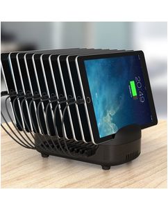 Orico Smart - 10 USB Station de recharge 120W 2.4A - Noir