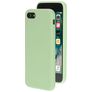 Mobiparts Coque iPhone SE (2022) Coque arrière en Silicone - Pistache Green