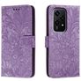 Mobigear Flowers Housse HONOR 200 Lite Etui Porte-Monnaie - Violet