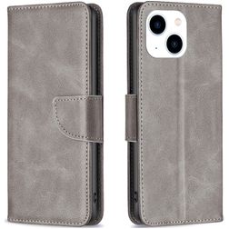 Mobigear Excellent Housse iPhone 15 Etui Porte-Monnaie - Gris