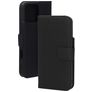 Mobiparts Wallet Housse iPhone 16 Pro Max MagSafe Etui en Cuir Véritable Porte-Monnaie - Noir