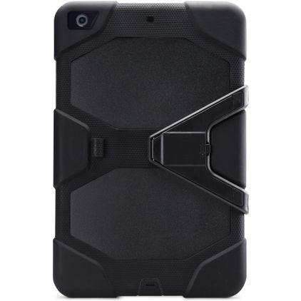 Xccess Survivor Essential Coque iPad 8 (2020) Coque arrière en Plastique rigide,Silicone + Support Amovible - Noir