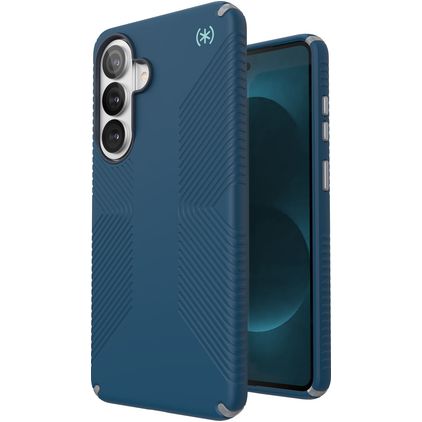 Speck Presidio2 Grip Coque Samsung Galaxy S26 Plus MagSafe Coque arrière Rigide Anti-Chocs - Coastal Blue