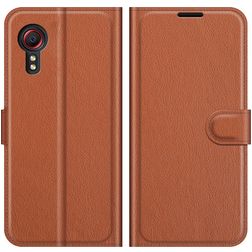 Mobigear Classic Housse Samsung Galaxy Xcover 5 Etui Porte-Monnaie - Cognac