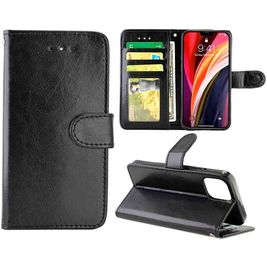 Mobigear Wallet Housse iPhone 12 Pro Etui Porte-Monnaie - Noir