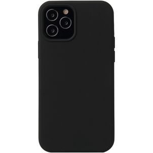 Mobigear Rubber Touch Coque iPhone 13 Mini Coque arrière en Silicone - Noir