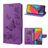 Mobigear Butterfly Housse Samsung Galaxy M53 Etui Porte-Monnaie - Violet