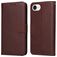 Mobigear Wallet Housse iPhone 16e Etui Porte-Monnaie - Marron