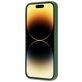 Mobiparts Coque iPhone 14 Pro Coque arrière en Silicone - Forest Green