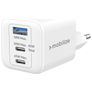 Mobilize Wall Charger - Triple USB / USB-C Power Delivery 65W - Blanc