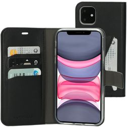 Mobiparts Classic Wallet Housse iPhone 11 Etui Porte-Monnaie - Noir