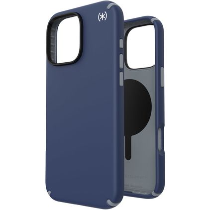 Speck Presidio2 Pro iPhone 16 Pro Max MagSafe Plastique rigide Coque arrière Antichoc - Coastal Blue