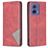 Mobigear Rhombus Slim Housse Motorola Moto G85 Etui - Rouge