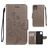 Mobigear Flowers iPhone 11 Étui Portefeuille - Gris