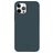 Valenta Snap Luxe Coque iPhone 12 Pro Coque arrière en Cuir Véritable - Bleu