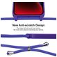 Mobigear Lanyard iPhone 15 Coque avec cordon en Silicone - Violet