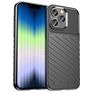 Mobigear Groove Coque iPhone 14 Coque arrière en TPU Souple - Noir