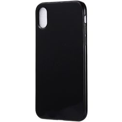Mobigear Colors Coque iPhone XR Coque arrière en TPU Souple - Noir