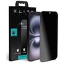 Elite iPhone 15 Verre trempé Protection d'écran Confidentialité - Compatible Coque - Noir