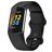 Mobigear Sport Dual Bracelet Silicone pour Fitbit Charge 5 Fermeture à clou et passant - Noir