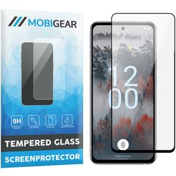 Mobigear Premium Nokia X30 Verre trempé Protection d'écran - Compatible coque - Noir