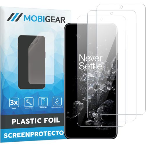 Mobigear OnePlus 10T Protection d'écran Film - Compatible coque (Lot de 3)