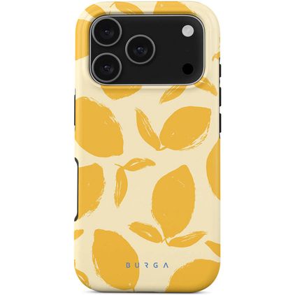 Burga Tough Coque iPhone 17 Pro MagSafe Coque arrière Rigide Anti-Chocs - Lemon Tart
