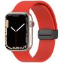 Mobigear Sport Mag Bracelet Silicone Apple Watch Fermeture magnétique - 42/41/40/38 mm - Rouge