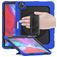 Mobigear SureGrip Xtreme Coque iPad Pro 13 Pouces (2024) Coque arrière en Plastique rigide,Silicone + Porte-crayon + Bandoulière + Support Amovible - Dark Blue