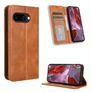 Mobigear Sensation Housse Google Pixel 9a Etui Porte-Monnaie - Marron