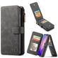 Caseme 007 Housse Samsung Galaxy S10 Plus Etui avec Coque Détachable Porte-Monnaie - Noir