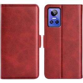 Mobigear Slim Magnet Housse Realme GT Neo 3 Etui Porte-Monnaie - Rouge