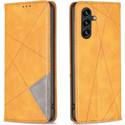 Mobigear Rhombus Slim Housse Samsung Galaxy A56 Etui - Cognac