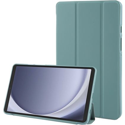 Mobigear Tri-Fold Gel Coque Samsung Galaxy Tab A11 Etui en TPU,Similicuir - Vert