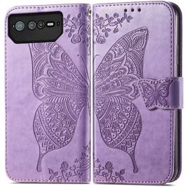 Mobigear Butterfly Housse ASUS ROG Phone 6 Pro Etui Porte-Monnaie - Violet