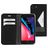 Mobiparts Classic Wallet Housse iPhone 7 Etui Porte-Monnaie - Noir