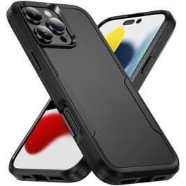 Mobigear Heavy Armor Coque iPhone 16 Pro Max Coque arrière Rigide Anti-Chocs - Noir