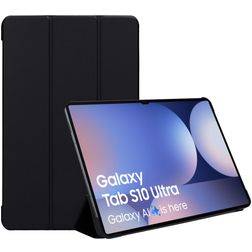 Mobiparts Tri Fold Coque Samsung Galaxy Tab S10 Ultra Etui - Noir