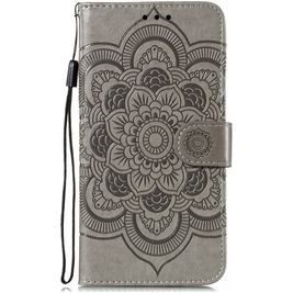 Mobigear Mandala Housse Huawei P40 Etui Porte-Monnaie - Gris