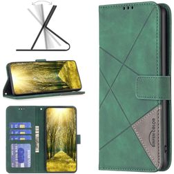 Mobigear Rhombus Google Pixel 7a Étui Portefeuille - Vert