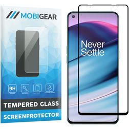 Mobigear Premium OnePlus Nord CE Verre trempé Protection d'écran - Compatible Coque - Noir