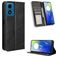 Mobigear Sensation Housse Motorola Moto E14 Etui Porte-Monnaie - Noir