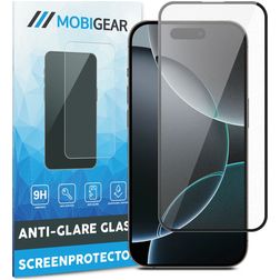 Mobigear Premium iPhone 16 Pro Verre trempé Protection d'écran Anti-reflet - Compatible coque - Noir
