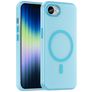 Mobigear Shockproof iPhone 16e MagSafe Plastique rigide Coque arrière - Bleu