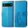 Mobigear Clover Housse Google Pixel 6a Etui Porte-Monnaie - Bleu